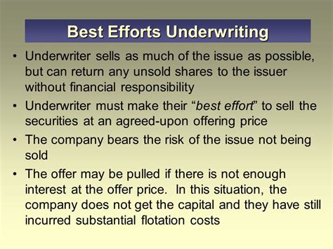 underwriting best efforts|Best Efforts Definition & Example .